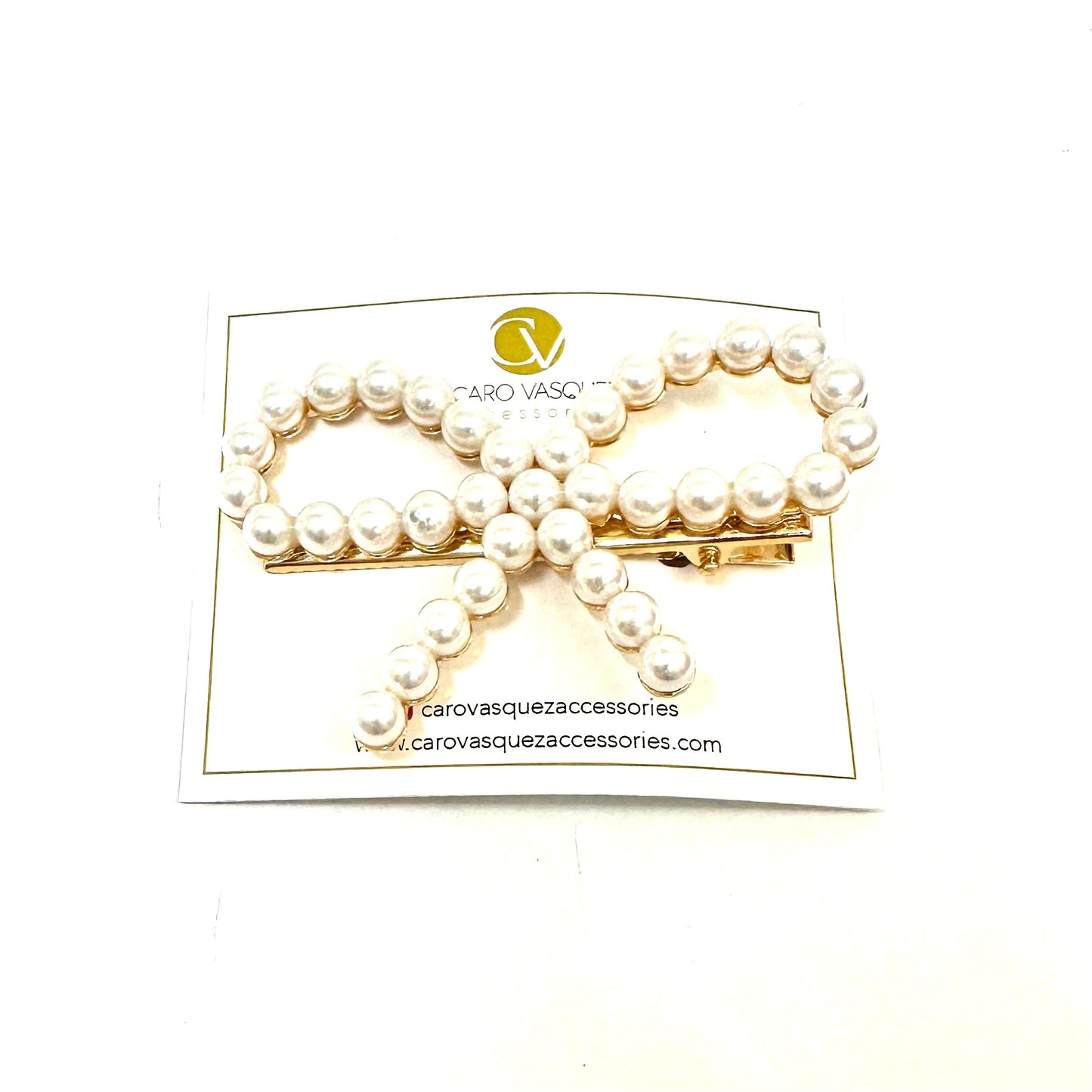 Coquette pearl hair clip