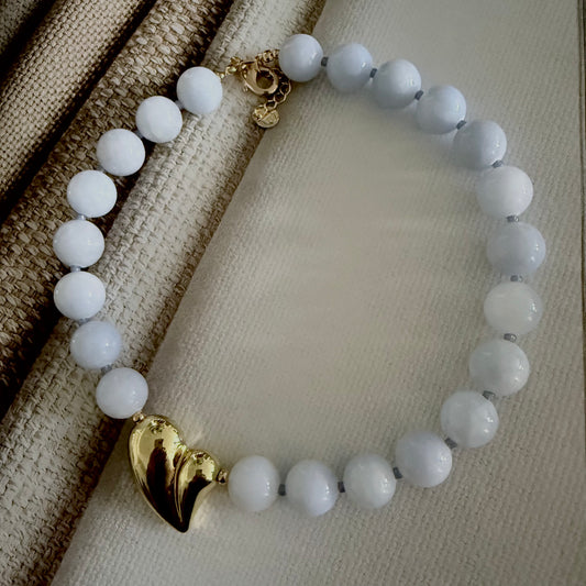 Light blue and heart