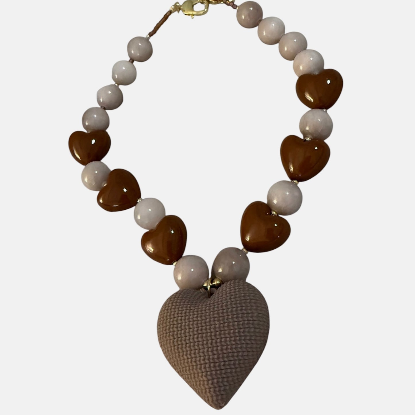 7 brown hearts