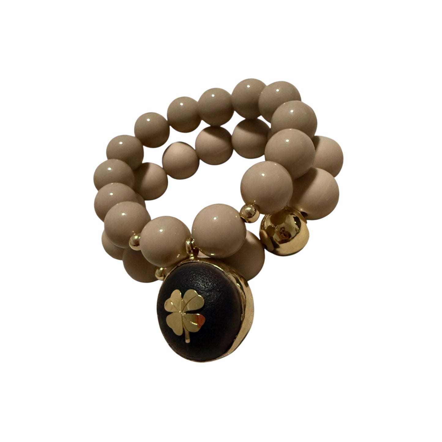 Brown clover charm