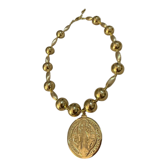 St Benedict and gold