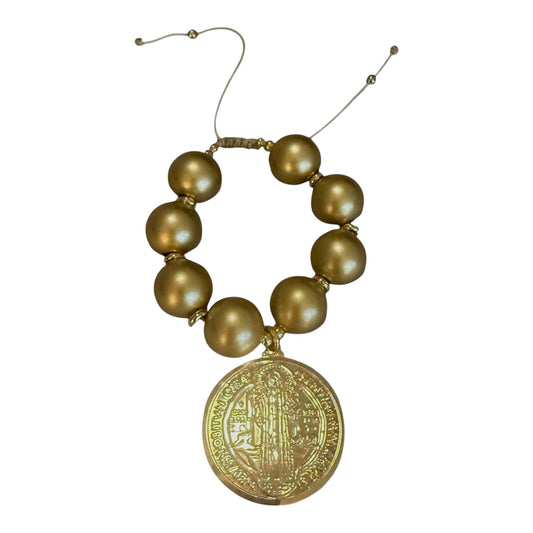 Big st Benedict and gold chiclets